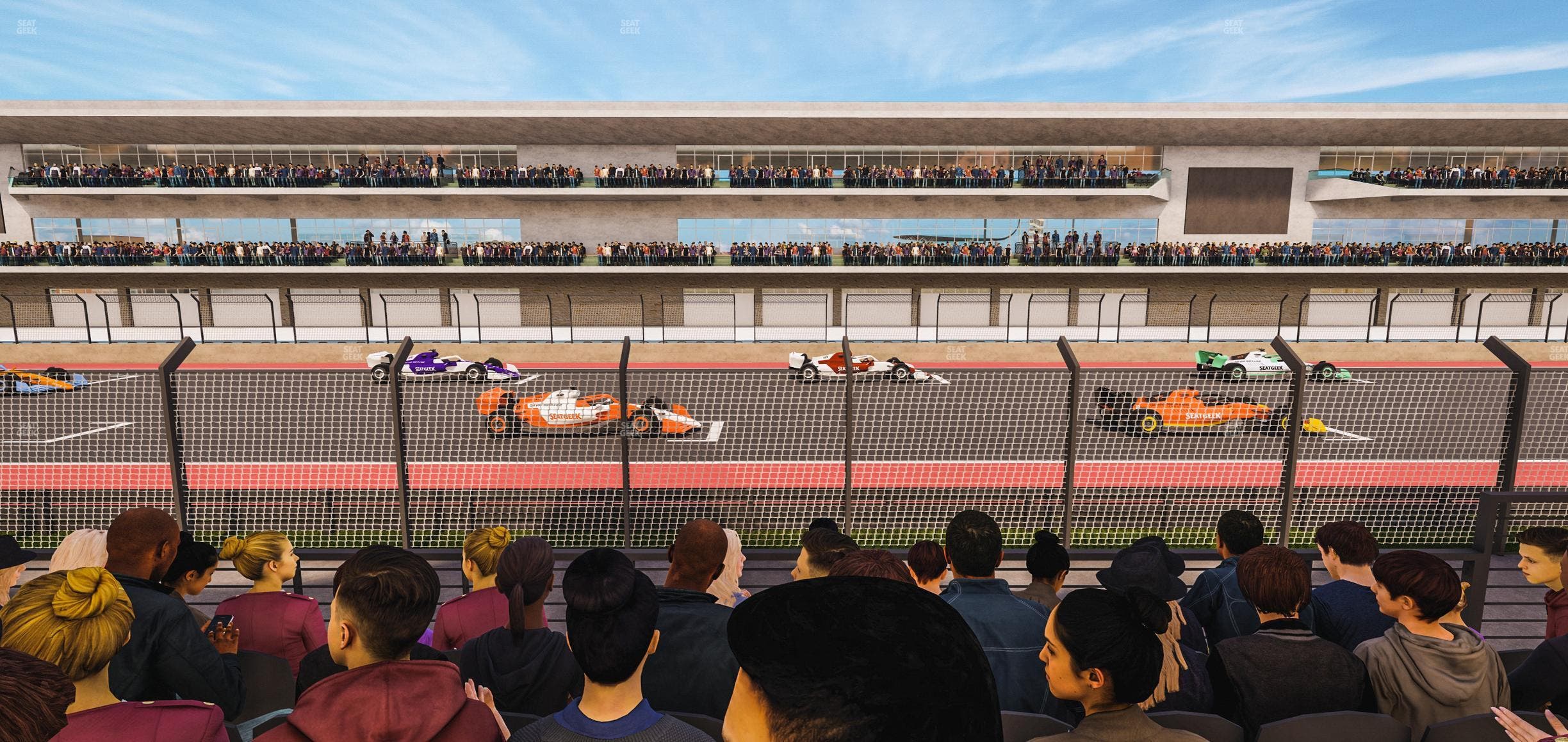 Circuit of The Americas - Section Main Grandstand Lower Level 114 Seat View