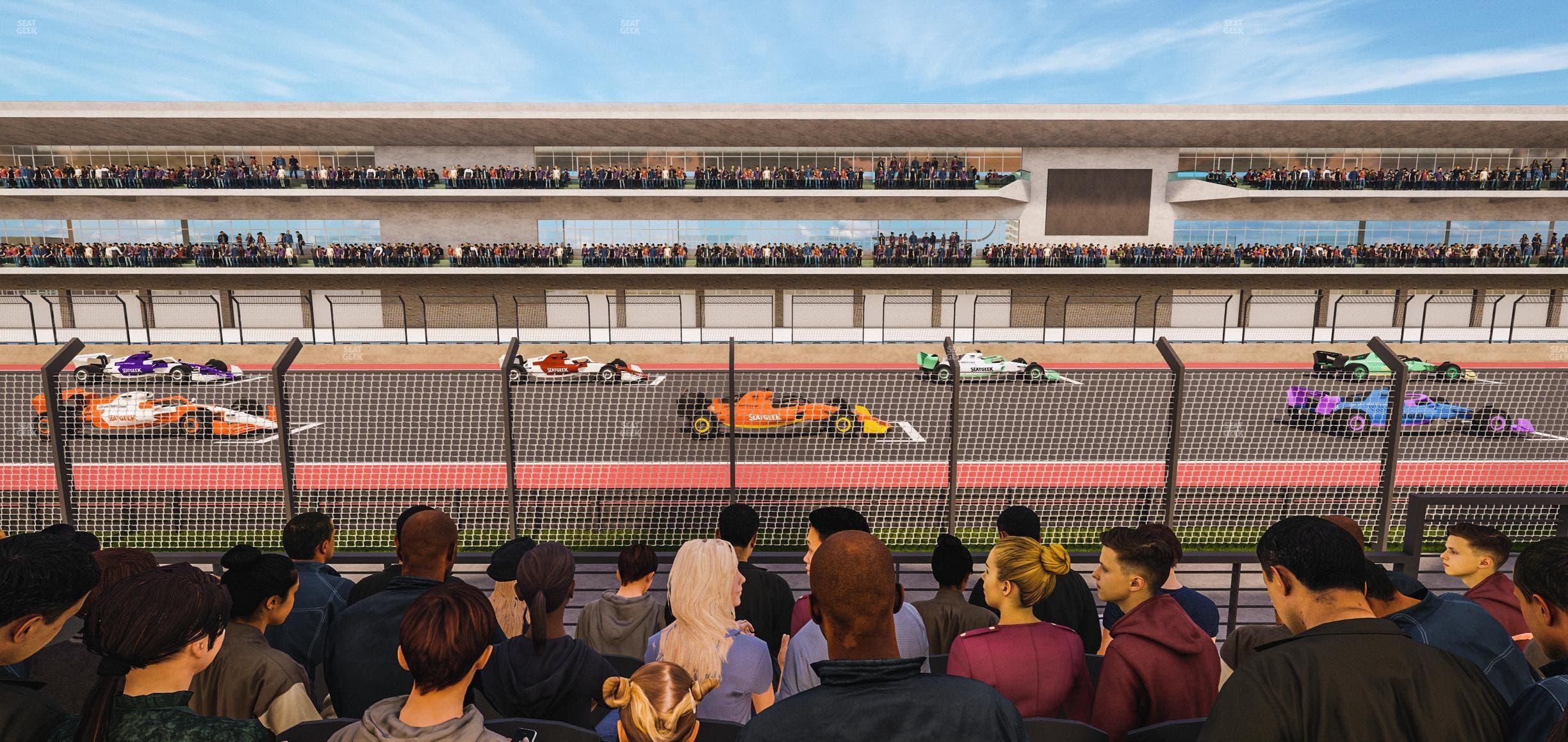 Circuit of The Americas - Section Main Grandstand Lower Level 115 Seat View