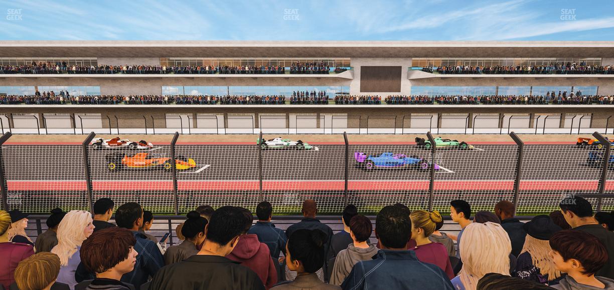 Circuit of The Americas - Section Main Grandstand Lower Level 116 Seat View