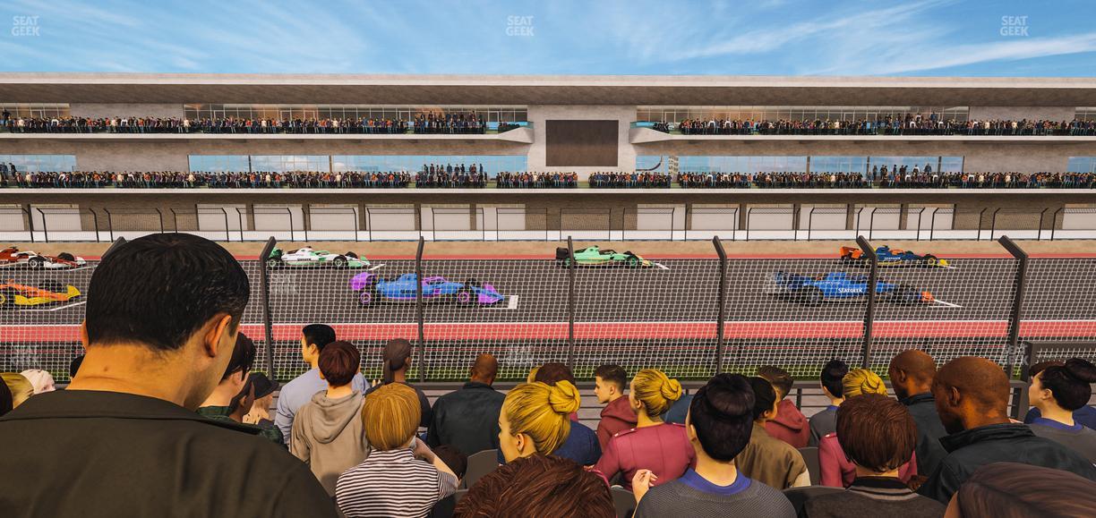 Circuit of The Americas - Section Main Grandstand Lower Level 117 Seat View