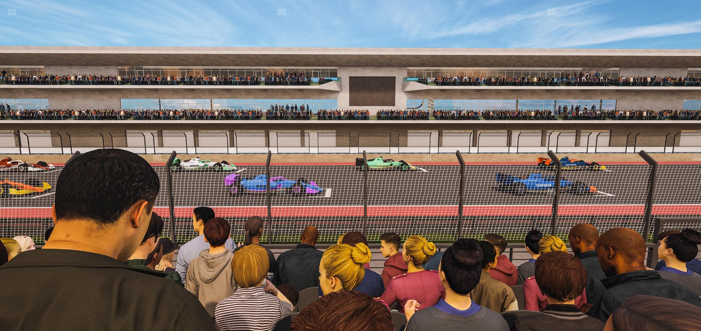 Circuit of The Americas - Section Main Grandstand Lower Level 117 Seat View