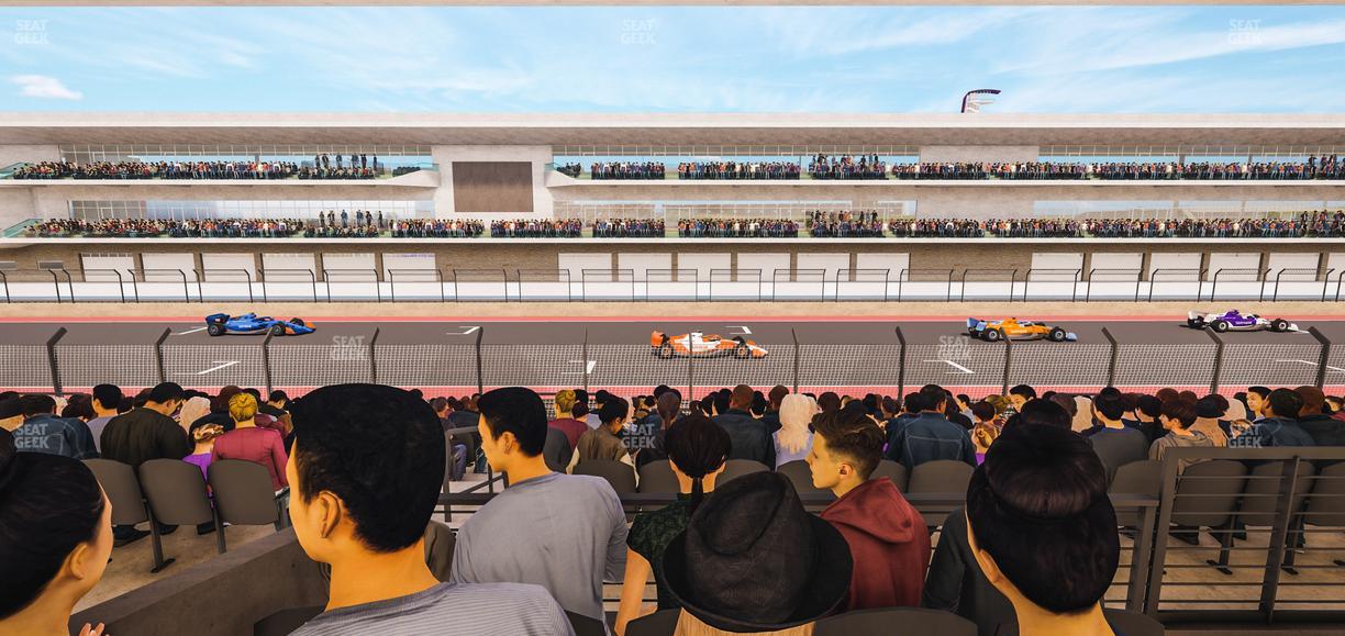 Circuit of The Americas - Section Main Grandstand Mezzanine 10 A Seat View