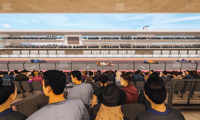 Circuit of The Americas - Section Main Grandstand Mezzanine 10 A Seat View