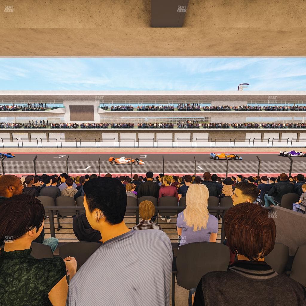 Circuit of The Americas - Section Main Grandstand Mezzanine 10 B Seat View