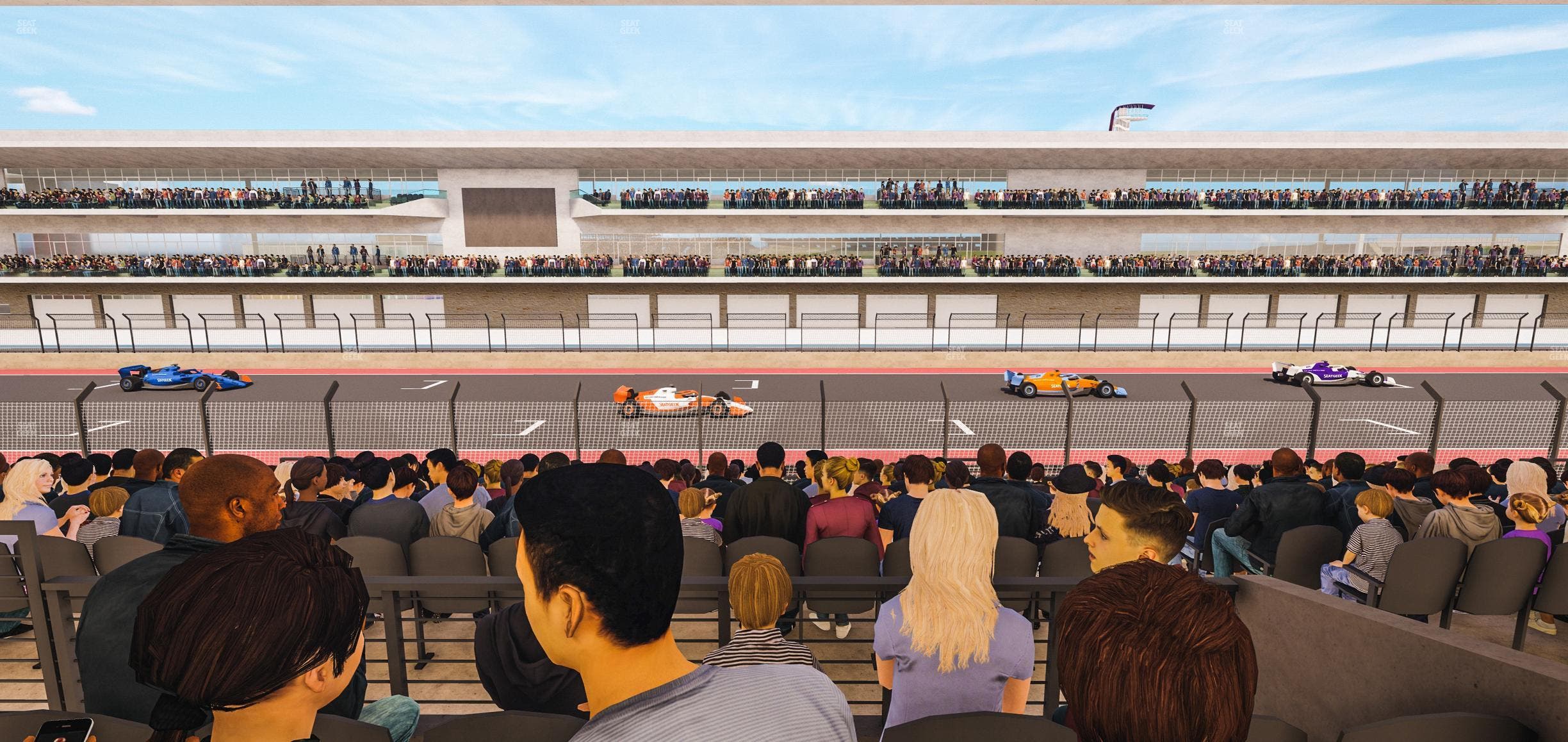 Circuit of The Americas - Section Main Grandstand Mezzanine 10 B Seat View