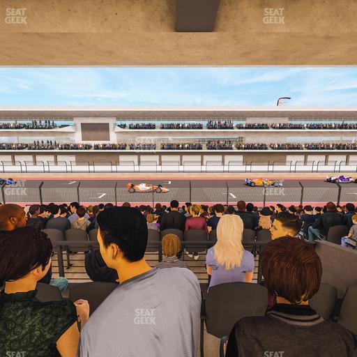 Circuit of The Americas - Section Main Grandstand Mezzanine 10 B Seat View