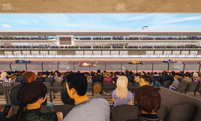 Circuit of The Americas - Section Main Grandstand Mezzanine 10 B Seat View