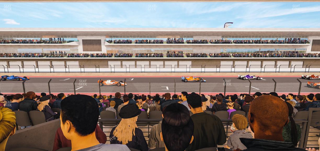 Circuit of The Americas - Section Main Grandstand Mezzanine 11 A Seat View
