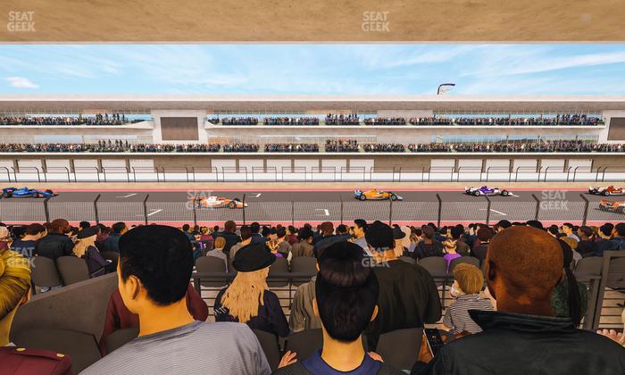 Circuit of The Americas - Section Main Grandstand Mezzanine 11 A Seat View