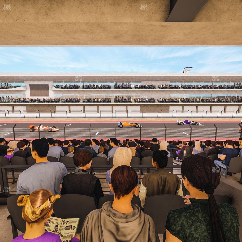Circuit of The Americas - Section Main Grandstand Mezzanine 11 B Seat View