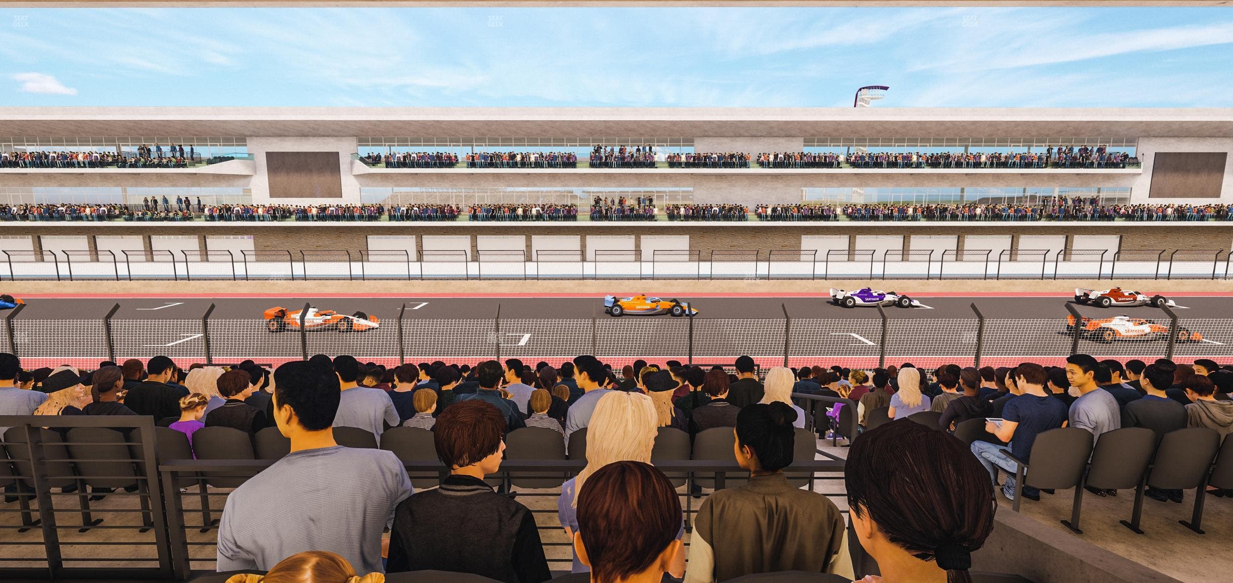 Circuit of The Americas - Section Main Grandstand Mezzanine 11 B Seat View