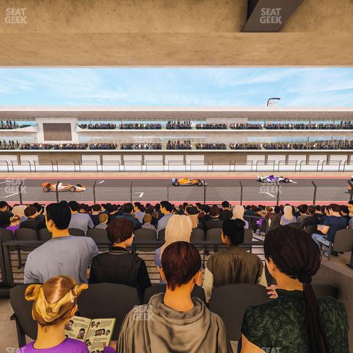 Circuit of The Americas - Section Main Grandstand Mezzanine 11 B Seat View