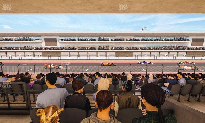 Circuit of The Americas - Section Main Grandstand Mezzanine 11 B Seat View