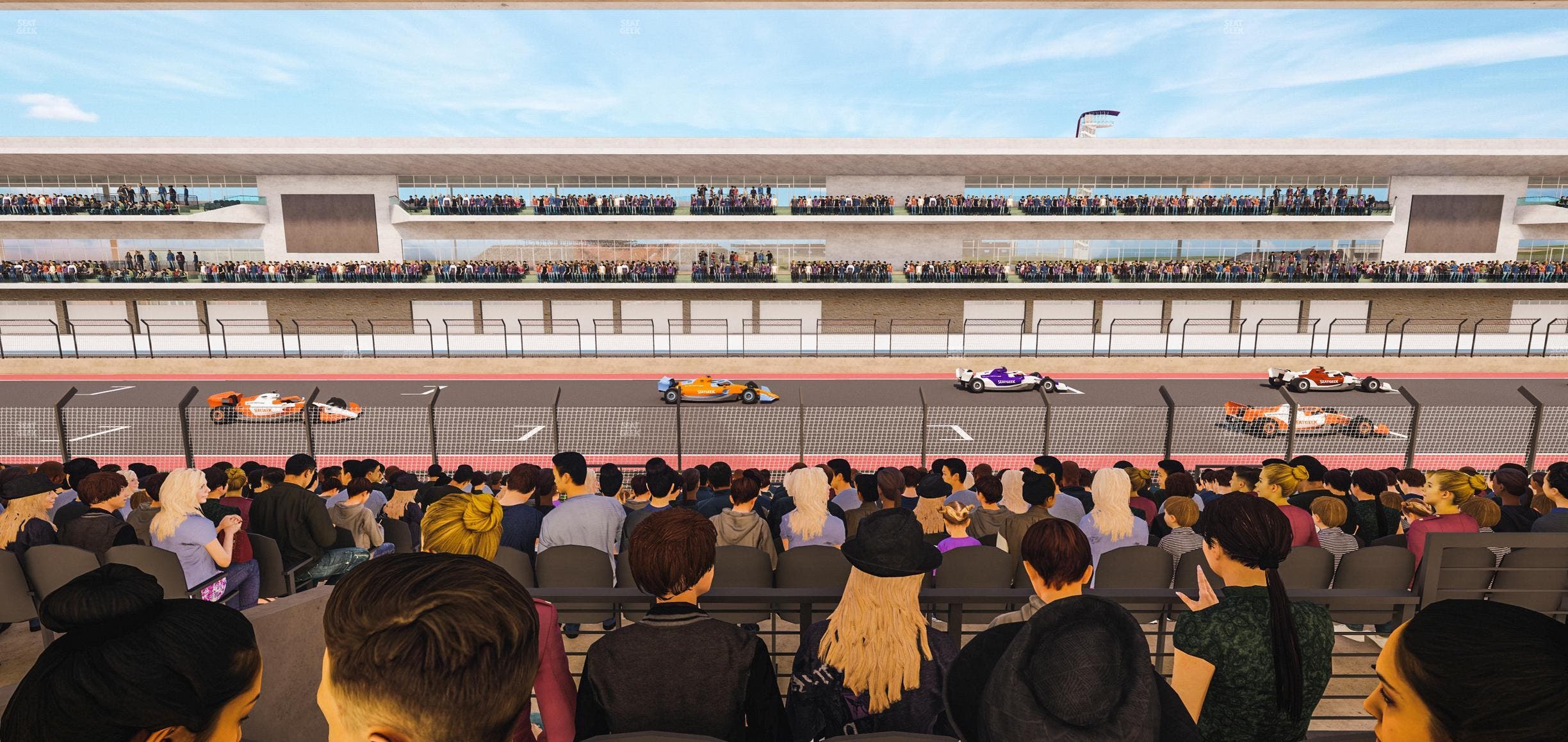 Circuit of The Americas - Section Main Grandstand Mezzanine 12 A Seat View
