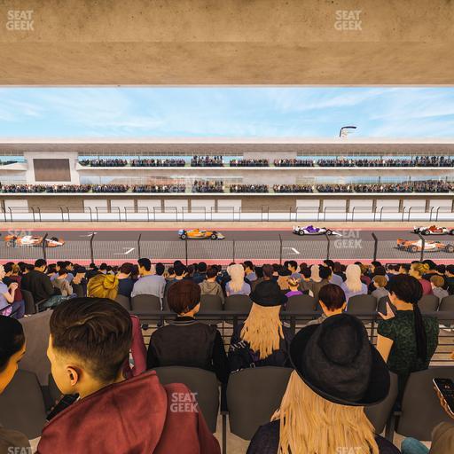Circuit of The Americas - Section Main Grandstand Mezzanine 12 A Seat View