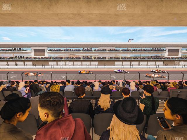 Circuit of The Americas - Section Main Grandstand Mezzanine 12 A Seat View