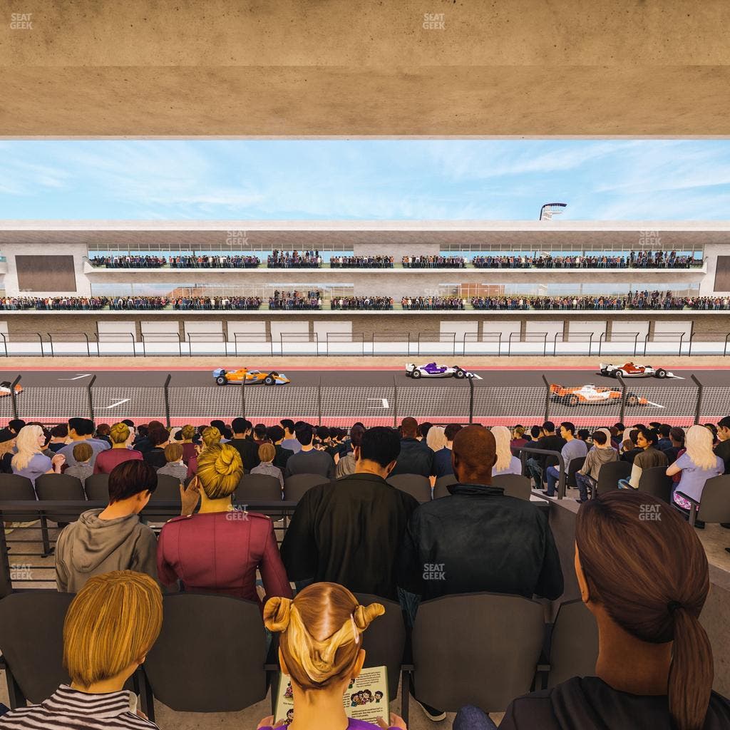Circuit of The Americas - Section Main Grandstand Mezzanine 12 B Seat View