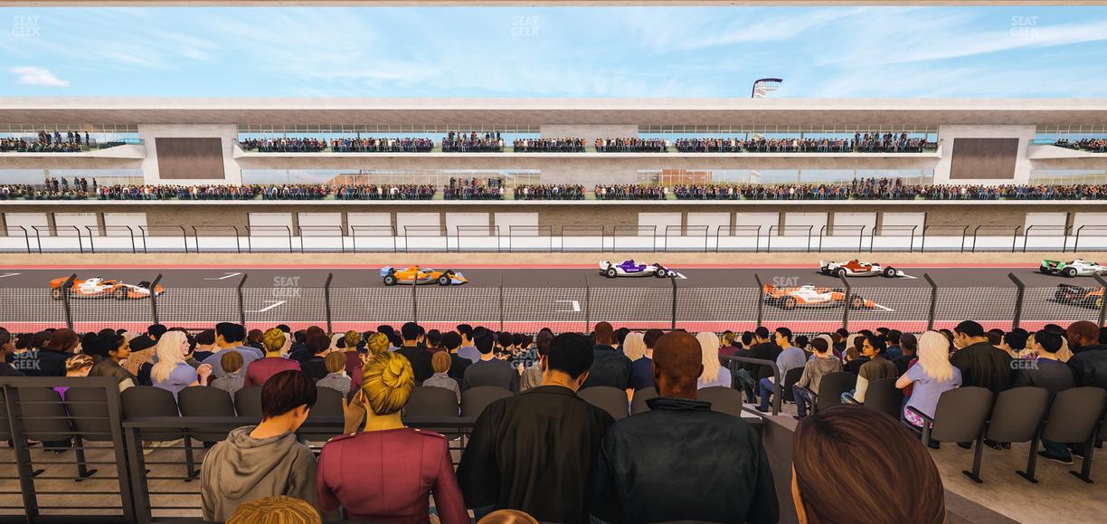 Circuit of The Americas - Section Main Grandstand Mezzanine 12 B Seat View