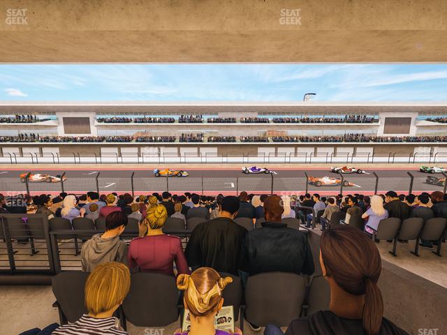 Circuit of The Americas - Section Main Grandstand Mezzanine 12 B Seat View