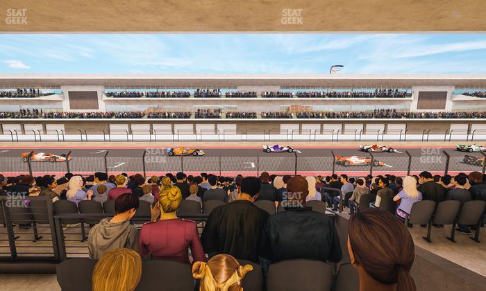 Circuit of The Americas - Section Main Grandstand Mezzanine 12 B Seat View