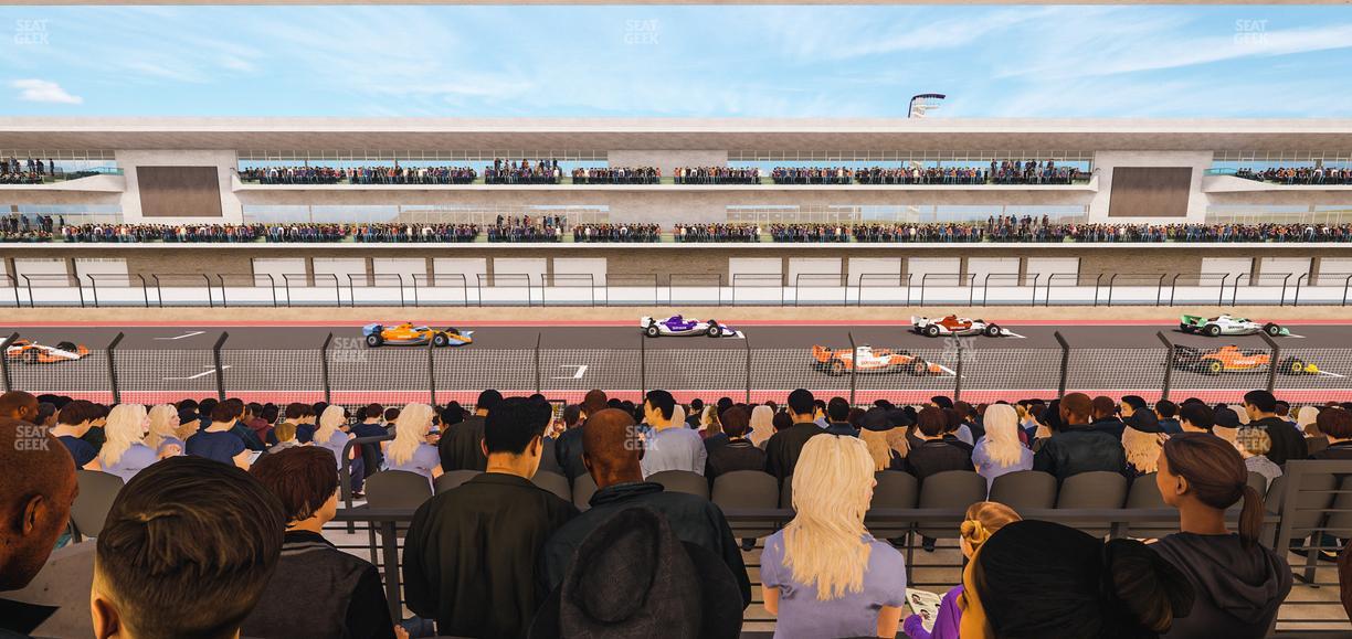 Circuit of The Americas - Section Main Grandstand Mezzanine 13 A Seat View