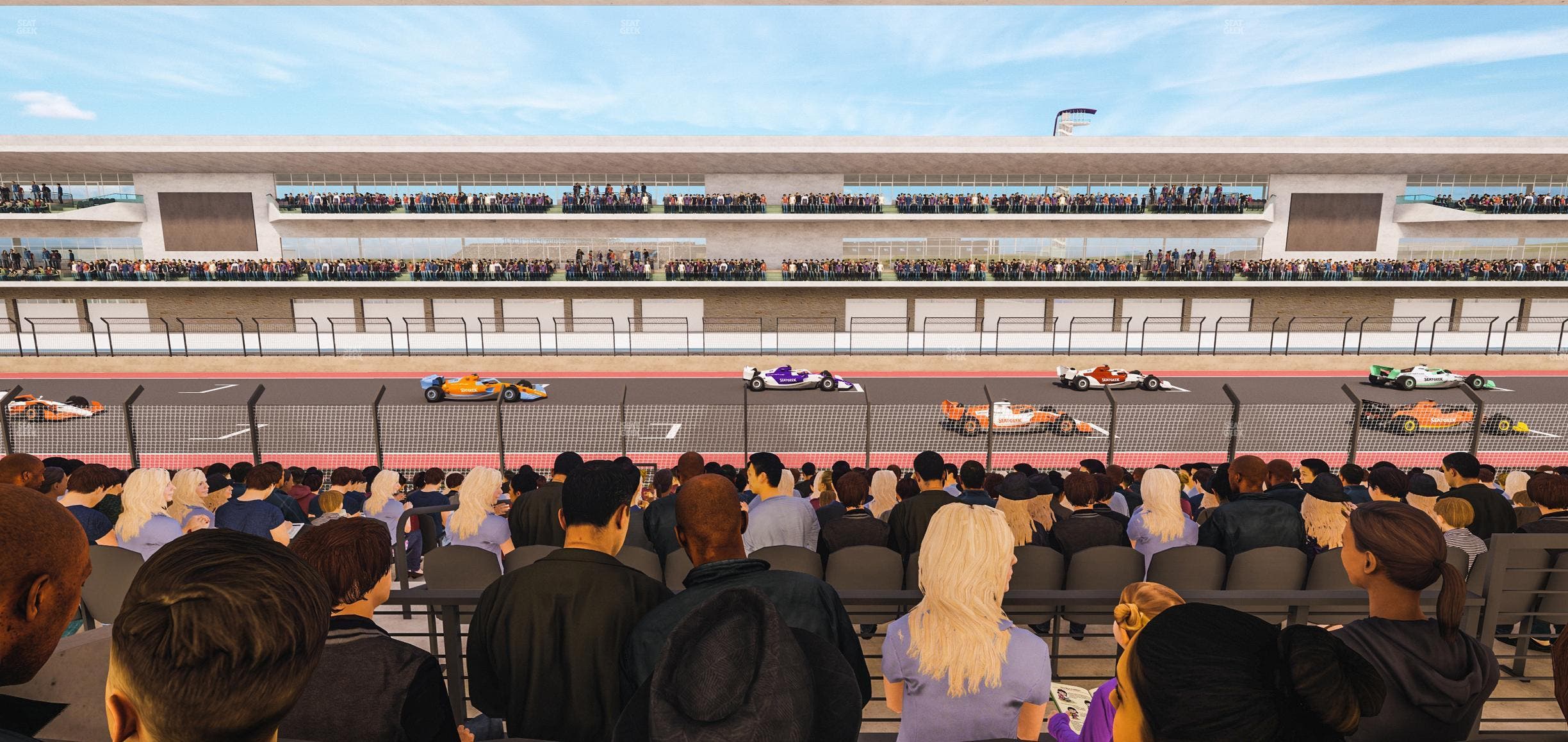 Circuit of The Americas - Section Main Grandstand Mezzanine 13 A Seat View