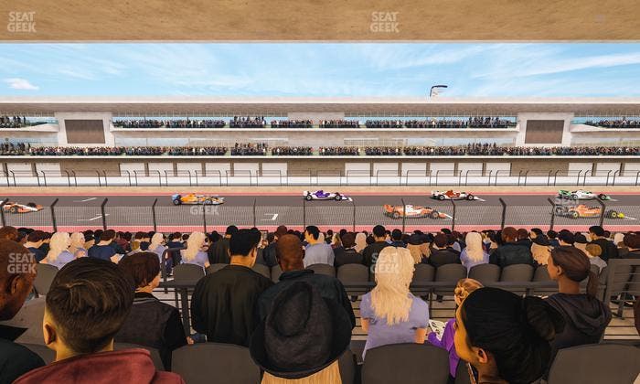 Circuit of The Americas - Section Main Grandstand Mezzanine 13 A Seat View