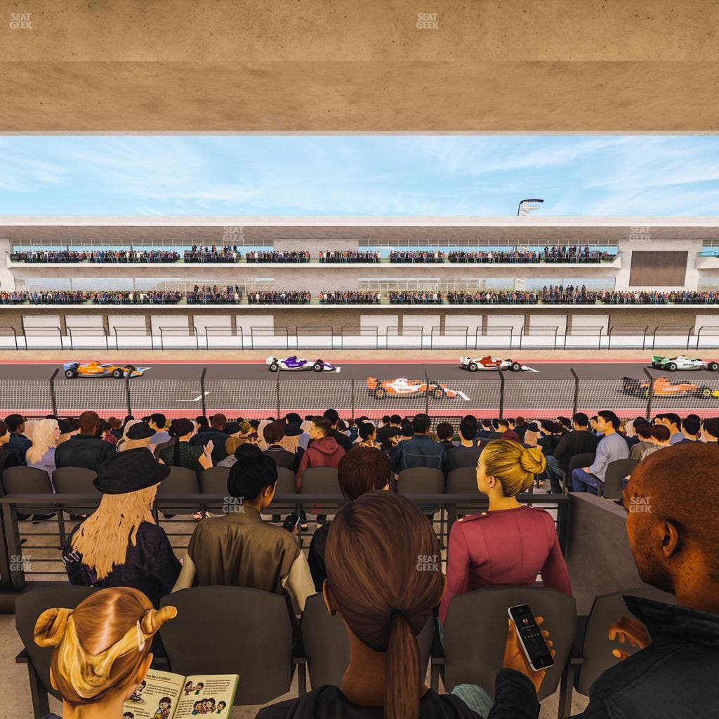 Circuit of The Americas - Section Main Grandstand Mezzanine 13 B Seat View