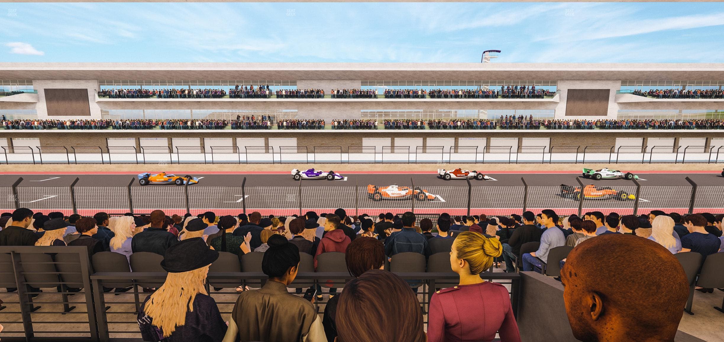 Circuit of The Americas - Section Main Grandstand Mezzanine 13 B Seat View