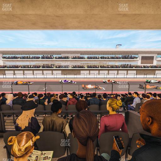 Circuit of The Americas - Section Main Grandstand Mezzanine 13 B Seat View