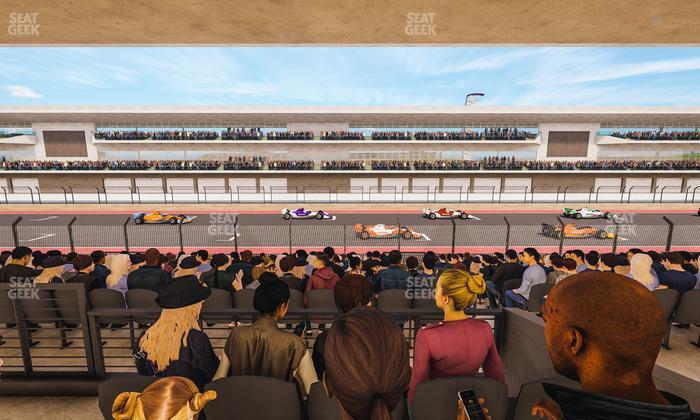 Circuit of The Americas - Section Main Grandstand Mezzanine 13 B Seat View