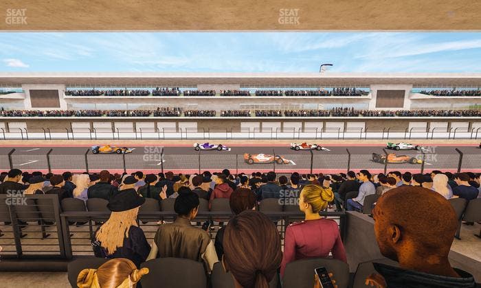 Circuit of The Americas - Section Main Grandstand Mezzanine 13 B Seat View