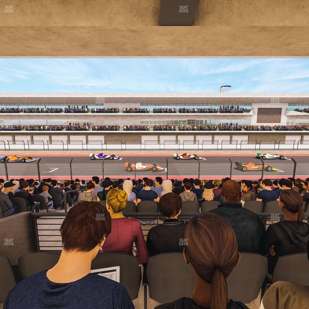 Circuit of The Americas - Section Main Grandstand Mezzanine 14 A Seat View