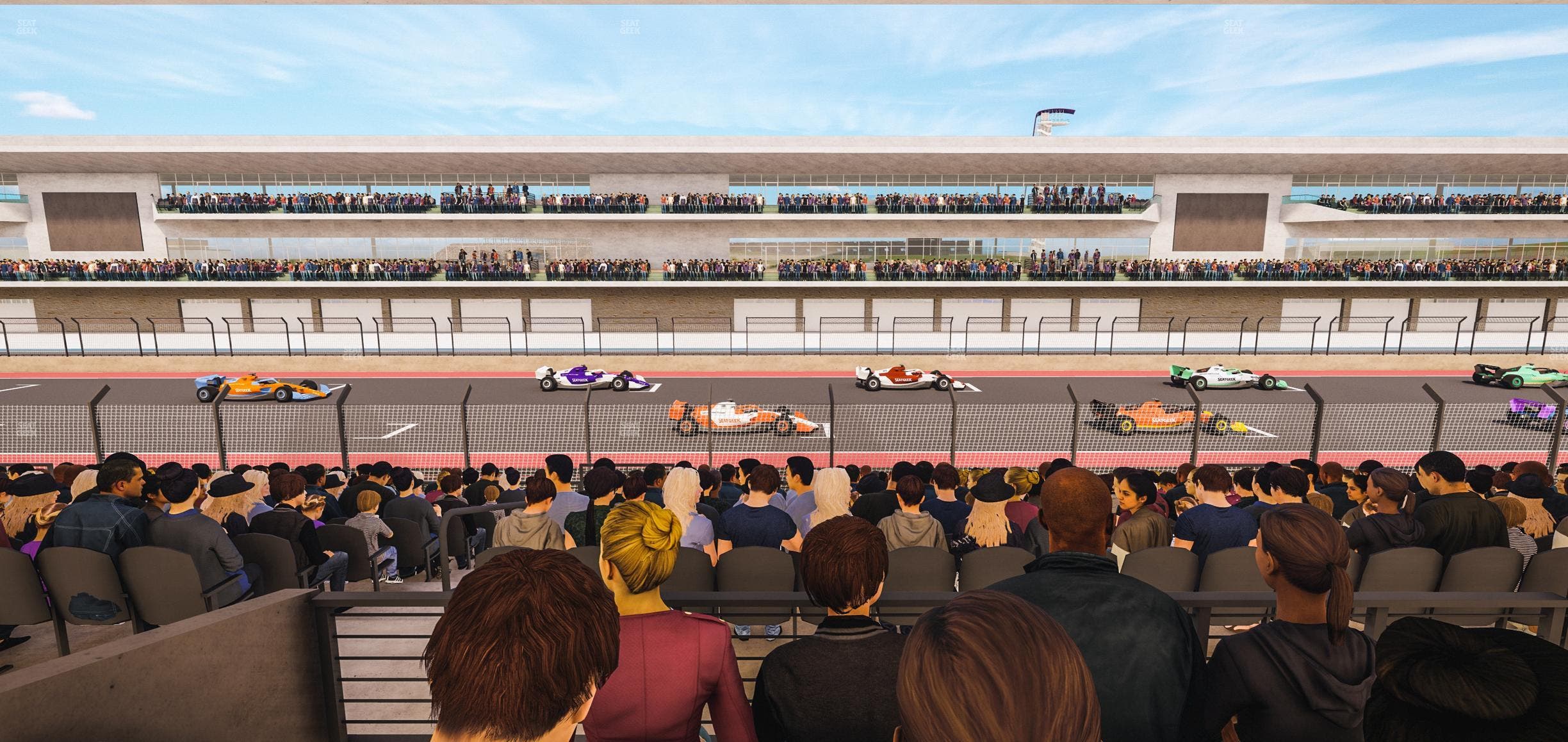 Circuit of The Americas - Section Main Grandstand Mezzanine 14 A Seat View