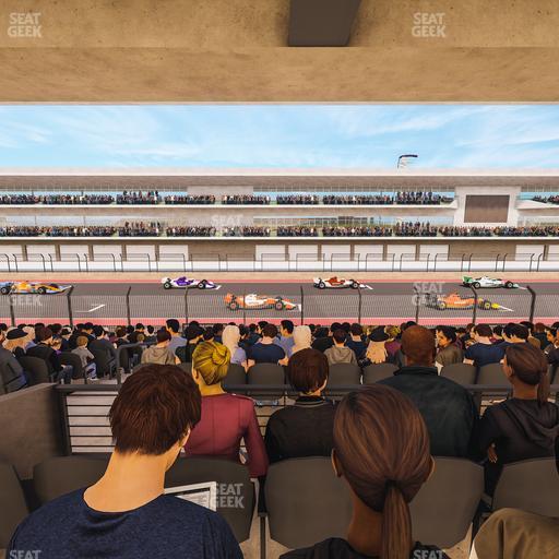 Circuit of The Americas - Section Main Grandstand Mezzanine 14 A Seat View