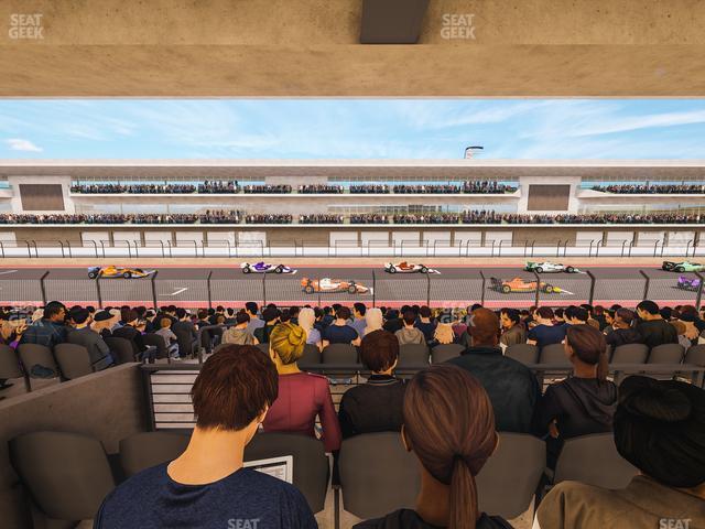 Circuit of The Americas - Section Main Grandstand Mezzanine 14 A Seat View