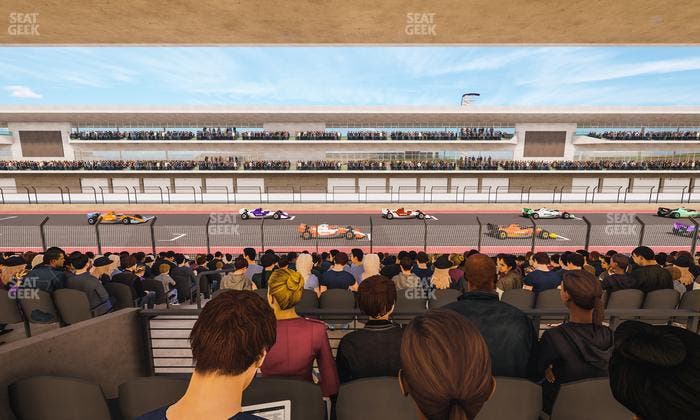 Circuit of The Americas - Section Main Grandstand Mezzanine 14 A Seat View