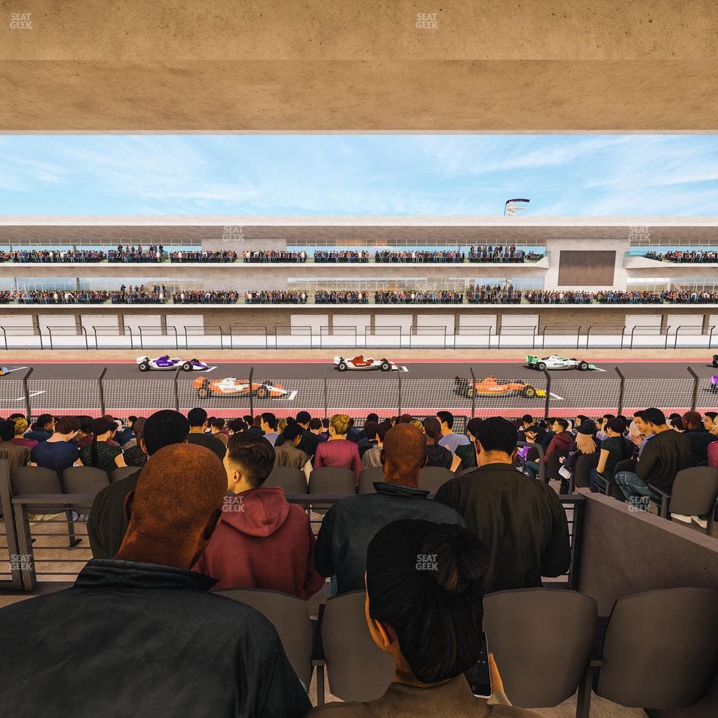 Circuit of The Americas - Section Main Grandstand Mezzanine 14 B Seat View