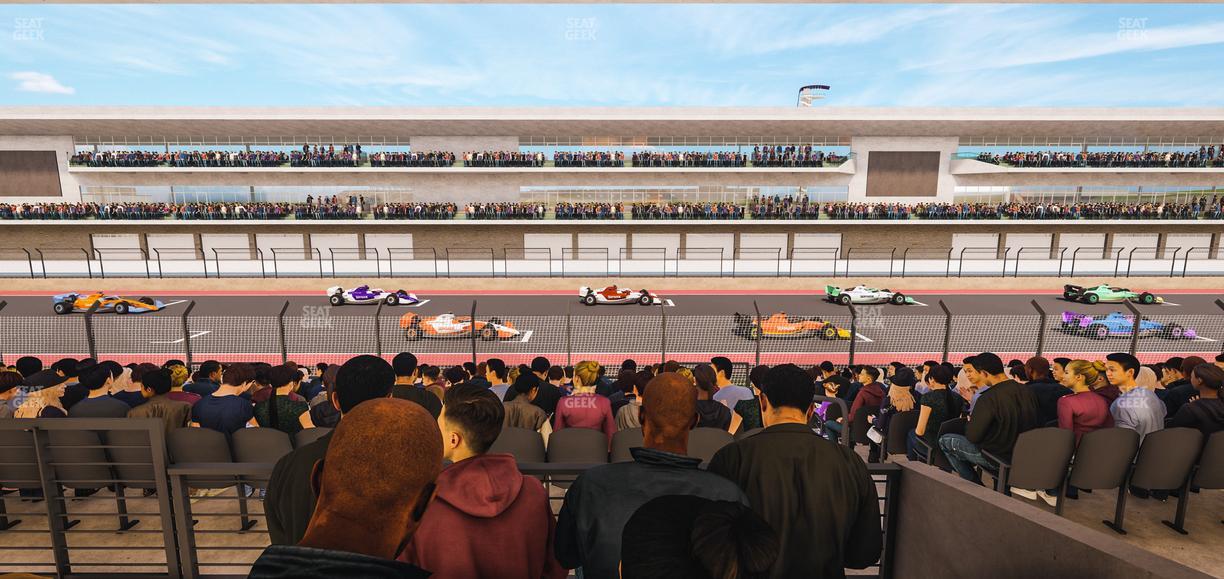 Circuit of The Americas - Section Main Grandstand Mezzanine 14 B Seat View