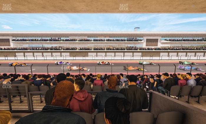 Circuit of The Americas - Section Main Grandstand Mezzanine 14 B Seat View