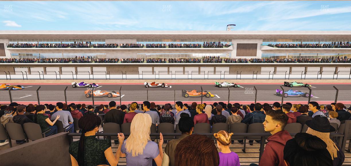Circuit of The Americas - Section Main Grandstand Mezzanine 15 A Seat View