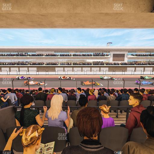 Circuit of The Americas - Section Main Grandstand Mezzanine 15 A Seat View