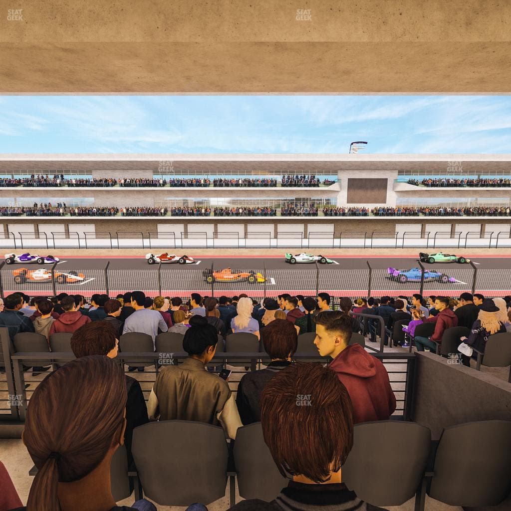 Circuit of The Americas - Section Main Grandstand Mezzanine 15 B Seat View