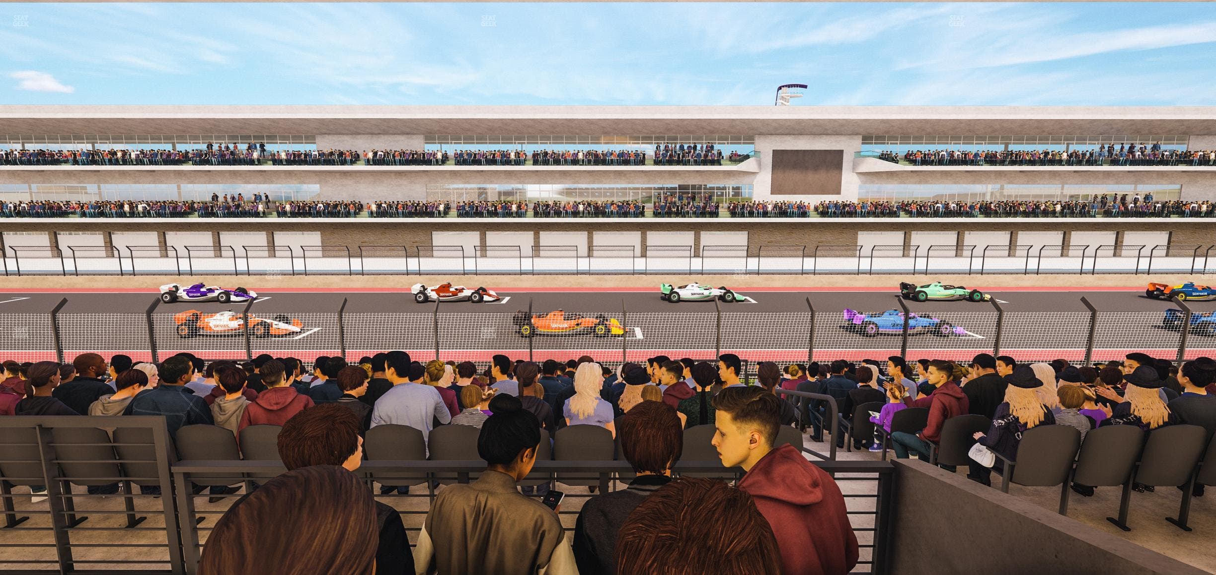 Circuit of The Americas - Section Main Grandstand Mezzanine 15 B Seat View