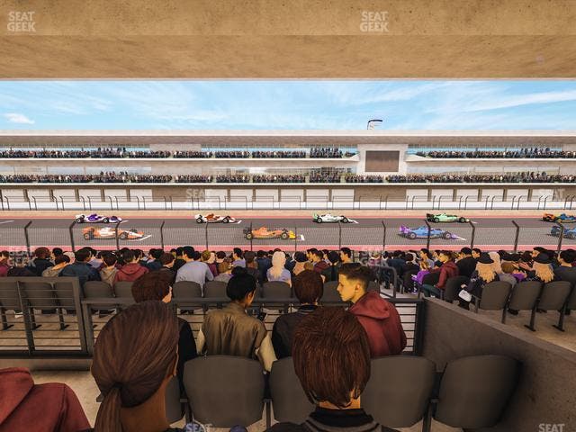 Circuit of The Americas - Section Main Grandstand Mezzanine 15 B Seat View