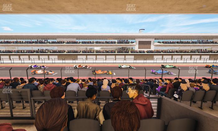 Circuit of The Americas - Section Main Grandstand Mezzanine 15 B Seat View