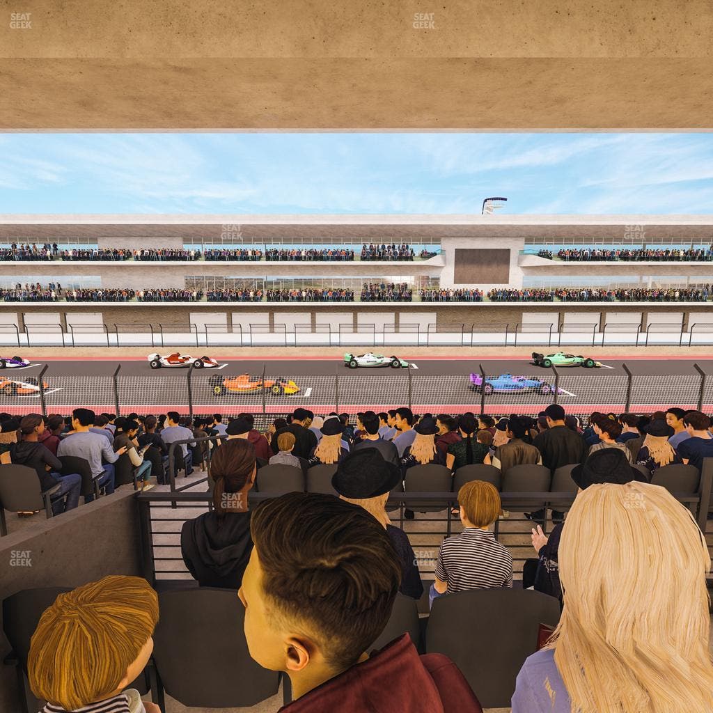 Circuit of The Americas - Section Main Grandstand Mezzanine 16 A Seat View