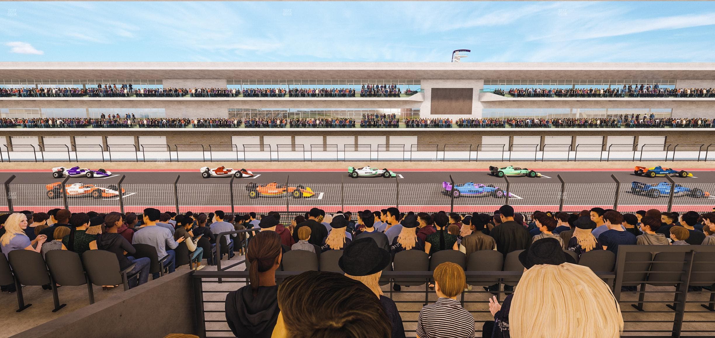 Circuit of The Americas - Section Main Grandstand Mezzanine 16 A Seat View