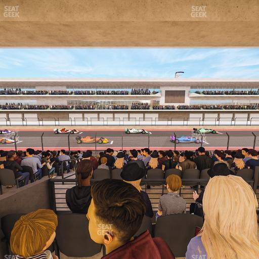 Circuit of The Americas - Section Main Grandstand Mezzanine 16 A Seat View