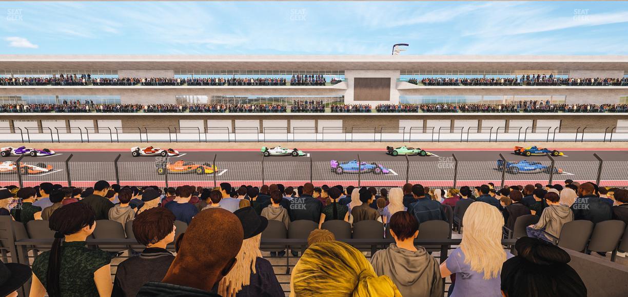 Circuit of The Americas - Section Main Grandstand Mezzanine 16 B Seat View